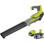 Ryobi souffleur - rbl18jb40f - 18v one + turbojet - 1 batterie 4. 0 ah - 1 chargeur rapide