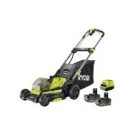 Ryobi - tondeuse poussée 18v brushless - coupe 40cm - 2 batteries 4, 0ah - 1 chargeur rapide - ry18lmx40c ... Ryobi - tondeuse poussée 18v brushless - coupe 40cm - 2 batteries 4, 0ah - 1 chargeur rapide - ry18lmx40c ...