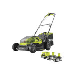 Ryobi - tondeuse poussée 18v one + - 2 batteries 4. 0ah - chargeur - ry18lm37a - 240 Ryobi - tondeuse poussée 18v one + - 2 batteries 4. 0ah - chargeur - ry18lm37a - 240