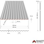 Bravo the smart solution - tle bac acier - toiture - couverture - plaque s18 coloris rouge oxyde ral ...