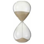 Paris prix - sablier déco 'verre' 25cm beige Paris prix - sablier déco 'verre' 25cm beige