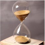 Sablier verre design minuterie sable color� dur�e 5 minutes