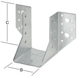Sabot de poutre ext 100x140 en acier, galvanis� ce