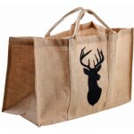 Sac à bûches en jute Sac à bûches en jute