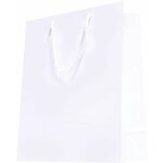 Sac cabas poignes cordelires blanc 26 x 32 x 13