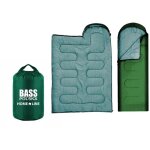 Sac de couchage � capuche, couette touristique 2 en 1, vert