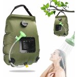 Sac de douche solaire camping, 20l solaire sac de douche portable, pliant ext�rieur pour douche avec ...