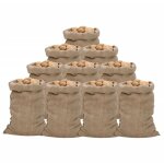 Sacs en jute 10 pcs 60x105 cm 100 % jute 340 g / m�