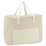 Aubry gaspard - sac lunch isotherme en jute geomtrique 46x15x32