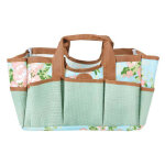 Sac outils de jardinage imprim roses