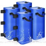 Sac de poids d'eau pour auvent 4 pi�ces, kit de poids de tente d'eau de 80 lb, 4 poids de pieds pour ...