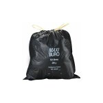 Maxiburo - sacs poubelle 50 litres liens coulissants carton de 200 Maxiburo - sacs poubelle 50 litres liens coulissants carton de 200