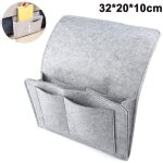 Sac de rangement suspendu en feutre avec 5 poches pour tlcommandes de tlvision, magazines, livres, ...