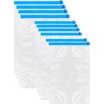 Sac rangement vetement sous vide 10 pochette transparente � double glissi�re bleu - rapanda