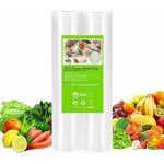 Sac sous vide alimentaire cuisine 2 rouleaux. 5m x 28cm total 10 m. sans bpa. processus  sept couches. ...