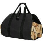 Sac de transport pour bois de chauffage, toile sac � b�che chemin�e, sac transport buches r�sistant � ...