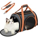 Sac transport chat, caisse de transport chat respirant et pliable, cage transport pour chat avec grand ...