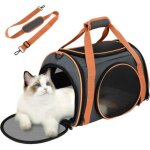 Sac transport chat, caisse de transport chat respirant et pliable, cage transport pour chat avec grand ...