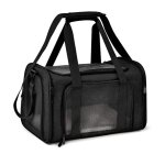 Sac transport chat chien, caisse de transport chat respirant et pliable cage transport chat avec matelas ...