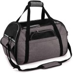 Sac transport chat / petit chien / lapin, transporteur pliable respirant pour petit animal, port par ...