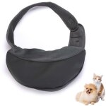 Sac de transport pour chien de compagnie, sac � bandouli�re mains libres en maille respirante pour animal ...