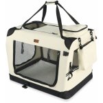 Sac de transport pliable pour chien et chat - caisse portable respirant avec matelas amovible en peluche ...