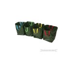 Sacs de tri slectif, 4 pcs - 400 x 320 x 320 mm - silverline