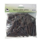 Grimsholm - sachet de 100 clous en plastiques pour fixation des cbles primtriques de robot tondeuse ...