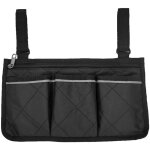 Sacoche lat�rale pour fauteuil roulant avec multiples poches et grande capacit�, organisateur de rangement ...