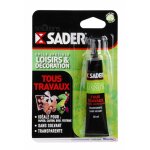 Sader - colle tout travaux sans solvant 30 ml