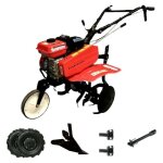 Motobineuse motoculteur 7cv 2v plus un avec accessoires + roues 400x8