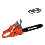 Sakawa - tron�onneuse moteur � essence 38cc �p�e de 14 pouces + cha�nes