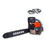 Sakawa - tron�onneuse moteur � essence 58cc �p�e de 16 pouces + cha�ne