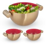 Saladier, lot de 3, en inox, mélangeur rond pour cuisiner et pour le service, diamètre 15 cm, bol cuisine, ... Saladier, lot de 3, en inox, mélangeur rond pour cuisiner et pour le service, diamètre 15 cm, bol cuisine, ...
