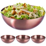 Saladier, lot de 4, inox, mlangeur rond pour cuisiner et pour le service, diamtre de 31, 5 cm, 5 litres, ...