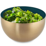 Saladier inox, lot de 4, 1 litre, m�langeur pour cuisiner et pour le service, diam�tre 15 cm, cul de ...