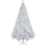 Salcar sapin de nol artificiel blanc de 180 cm, arbre de nol avec 735 branches en pvc ignifuge et support ...