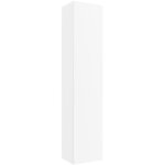 Salgar - meuble colonne de salle de bain h 140 cm coloris blanc mat � suspendre - karaib