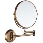 Salle de bains toilette chambre grossissement 3x rotatif pliant double face miroir de maquillage mural ... Salle de bains toilette chambre grossissement 3x rotatif pliant double face miroir de maquillage mural ...