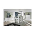 Salle � manger ice blanc laqu� - avec