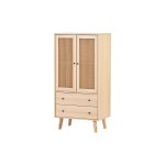 Salle  manger salon buffet commode avec porte tiroirs grand espace de rangement largeur 60 cm - soges ...