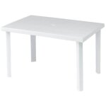 Salmar - table rectangulaire pour extrieur 120x80x72 h cm blanc calaf