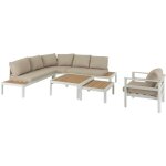 Hesperide - salon d angle de jardin paradize 6 places blanc - hesp�ride