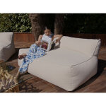 Bobochic - chauffeuse 2 places sans accoudoir pour canapé de jardin modulable riviera beige Bobochic - chauffeuse 2 places sans accoudoir pour canapé de jardin modulable riviera beige