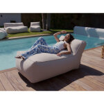 Bobochic - méridienne sans accoudoir pour canapé de jardin modulable riviera beige Bobochic - méridienne sans accoudoir pour canapé de jardin modulable riviera beige