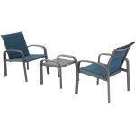 Hesperide - salon de jardin duo elyn aluminium et texaline