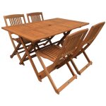 Habitat et jardin - salon de jardin repas 'hongkong 4' - maple - marron clair