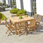 Berah getah - salon de jardin en teck massif 6 / 8 places