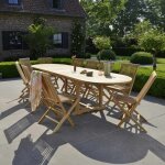 Berah getah - salon de jardin en teck massif extensible 8 / 10 places Berah getah - salon de jardin en teck massif extensible 8 / 10 places