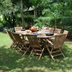 Teck'attitude - salon de jardin en teck massif miami, 12 places